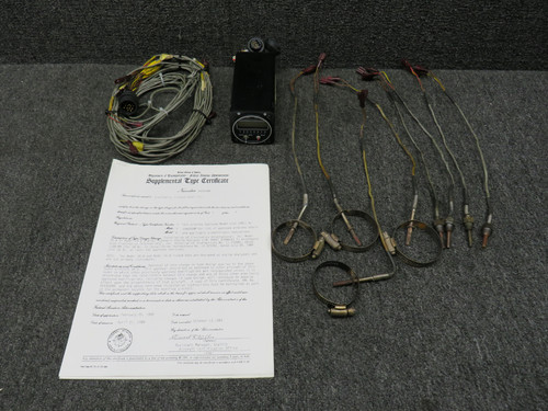 SR-8A Electronics Int Exhaust Gas Temp Indicator w Probes, Wiring Harness, STC