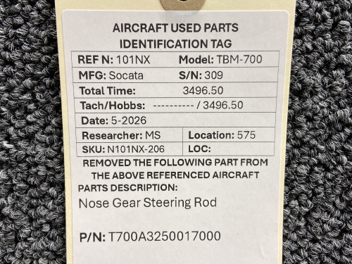 T700A3250017000 Socata TBM-700 Nose Gear Steering Rod