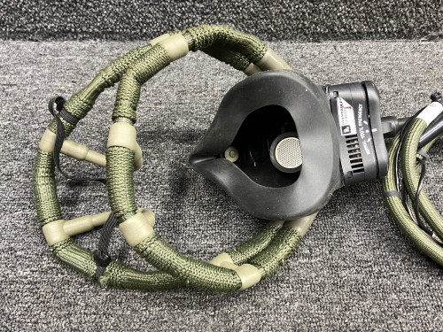 MRA005 Intertechnique Oxygen Mask Assembly w radio line, flow valve & dock