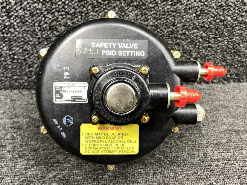 103760-2 (Alt: Z00.N6003077222) Honeywell Cabin Pressure Safety Valve w Mount
