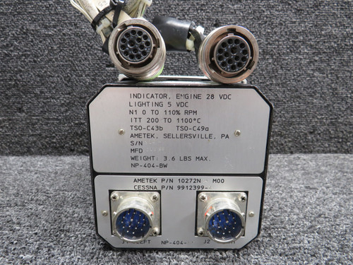 10272N04M00 (Alt: 9912399-7) Ametek N1 and Interstage Turbine Temp Indicator