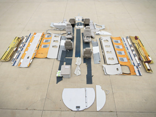 Cessna Citation 525 Interior Set with Seats, Plastics, Carpet, and Headliner