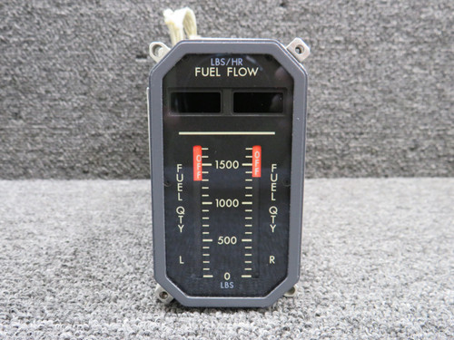 10274N02M00 (Alt: 9912399-6) Ametek NP-345-Y Dual Fuel Flow Indicator (28V)
