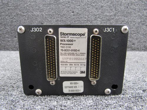 78-8051-9160-4 3M Aviation Systems WX-1000+ Stormscope Processor (10.5-30V)