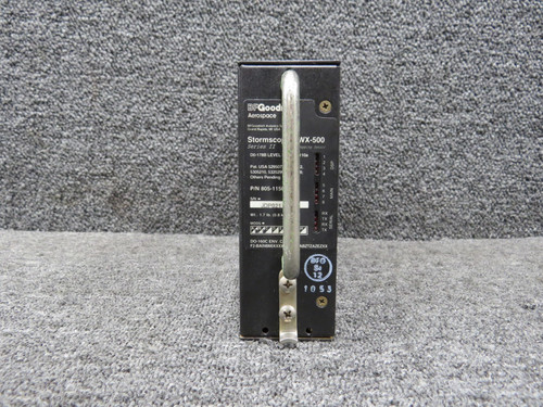 805-11500-001 BF Goodrich WX-500 Stormscope Processor with Mods, Tray & Manual