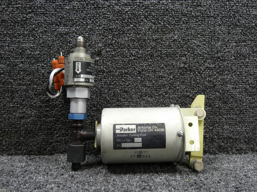 1H126-1 Parker Airborne Cooling Door Assembly with Solenoid Valve Assembly