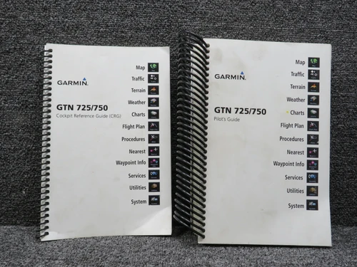 190-01007-03, 190-01007-04 Garmin 2013 GTN 725-750 Cockpit Ref and Pilots Guide