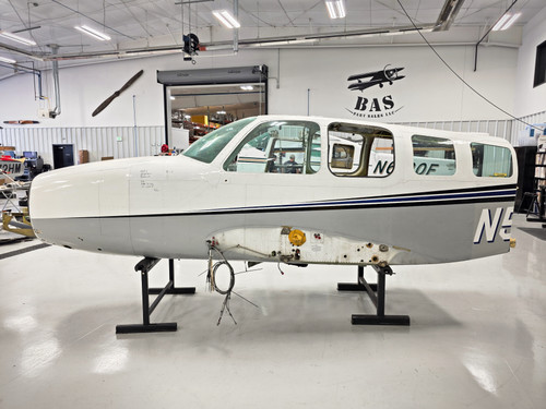 Beechcraft 58 Fuselage with Data Tag, Airworthiness, Bill of Sale, & Logs