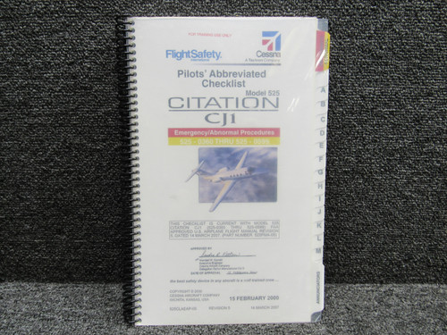 525CLAEAP-05 Cessna 2000 Emergency-Abnormal Procedures Pilots Checklist