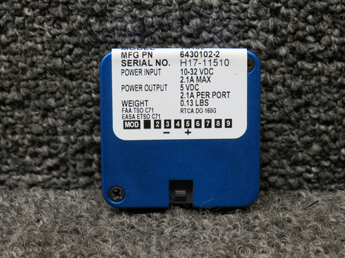 6430102-2 True Blue TA102 Dual USB Charging Port Assembly with Mods (10-32V)