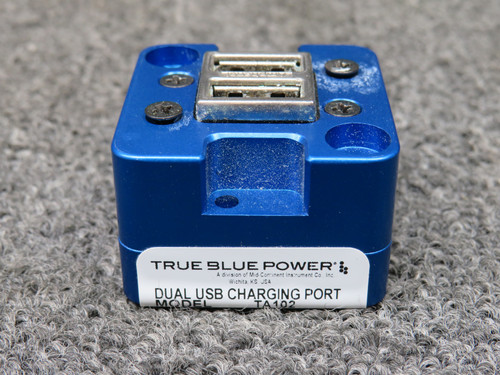 6430102-2 True Blue TA102 Dual USB Charging Port Assembly with Mods (10-32V)