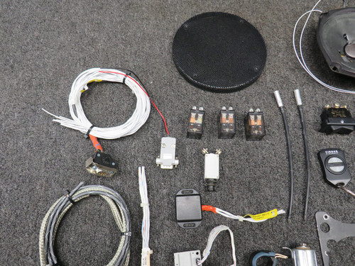 Cirrus SR22 Goodie Bag with Wires, Brackets, Relays, Pulleys, Etc