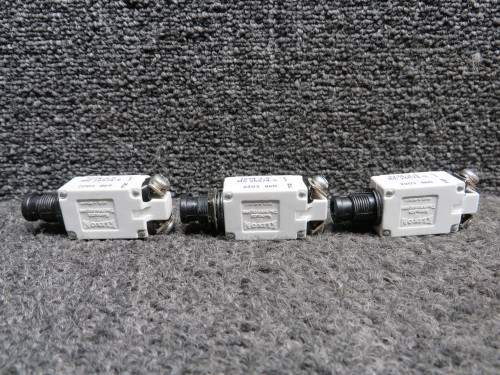 7274-2-5 Klixon Push Circuit Breaker Set of 3 (Amps: 5)