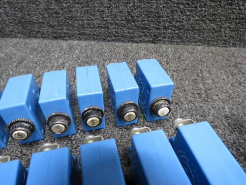 S-1360-5L, S-1360-8L Wood Electric Push Circuit Breaker Set of 21 (Amps: 5, 8)