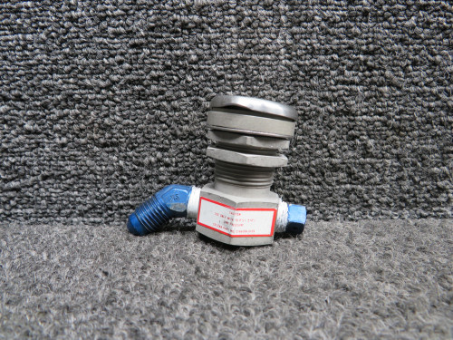 C166006-0109 (Use: C166006-0104) Cessna Oxygen Outlet with Angled Fitting & Lid