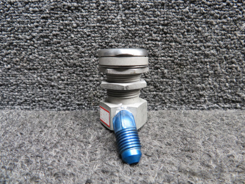 C166006-0109 (Use: C166006-0104) Cessna Oxygen Outlet with Angled Fittings & Lid