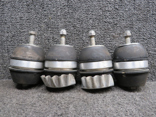 J-9612-23, J-9612-24 Continental TSIO-360-CB Lord Engine Shock Mount Set of 4