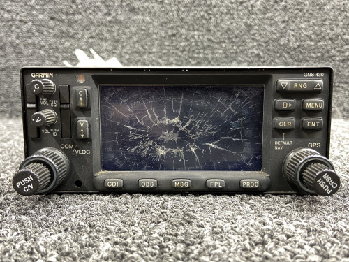 011-00280-00 Garmin GNS-430 GPS Navigation Unit w Tray, Data Cards & Mod (28V)