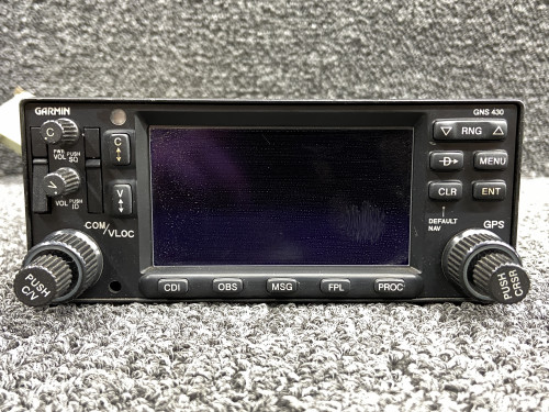 011-01060-45 Garmin GNS-430W WAAS GPS Navigation Unit w Tray & Data Cards (28V)