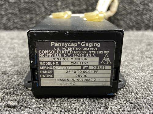 9910082-2 Consolidated Airborne CMF-1167 Fuel Control Monitor (28V)