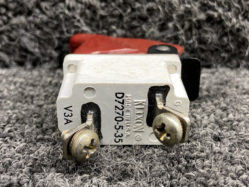 D7270-5-35 (Use: 7270-5-35) Klixon Toggle Circuit Breaker with Rocker Cover Guard