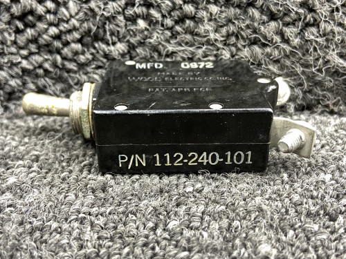 112-240-101 (Use: W31X2M1G40) Wood Electric 2-Position Toggle Circuit Breaker