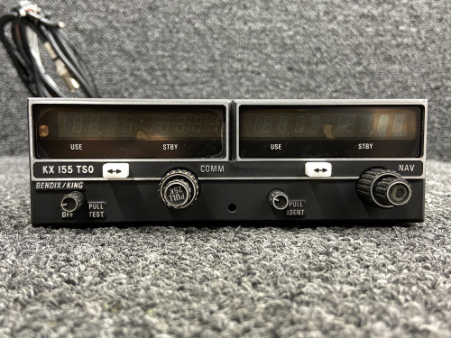 069-1024-35 Bendix King KX-155 VHF Nav, Comm Transceiver w Glideslope (28V)