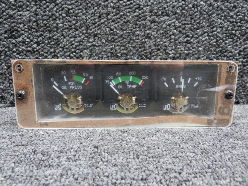 269A4107-609 Schweizer 269C Rochester 6247-00413 Instrument Gauge Cluster (V: 28)