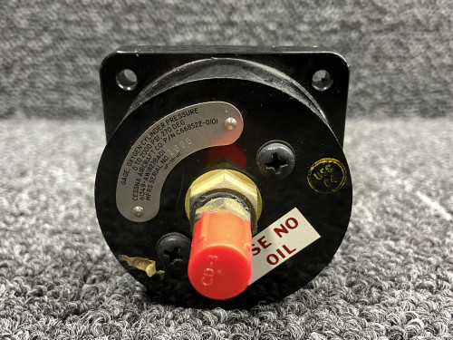 61349-AWI827BA01 (Alt: C668522-0101) Cessna Oxygen Pressure Gauge