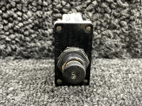 7271-8-5 (Use: MS24510A5) Klixon Press To Reset Circuit Breaker (5A)