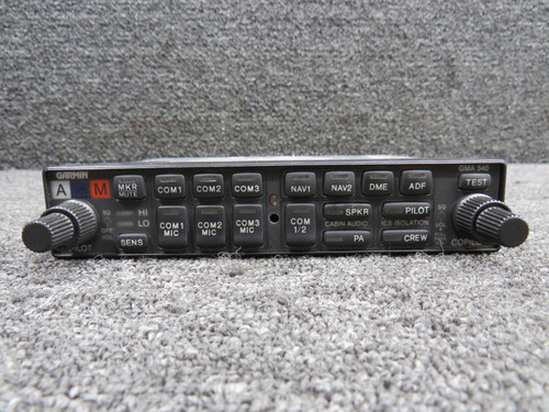 011-00401-10 Garmin GMA-340 Audio Selector Panel (Volts: 11-33)