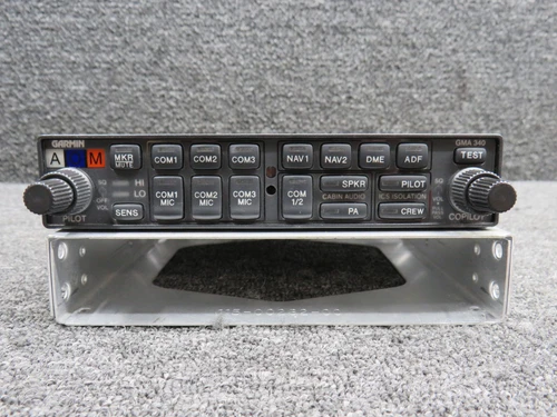 011-00401-10 Garmin GMA-340 Audio Selector Panel with Mods (Volts: 11-33)