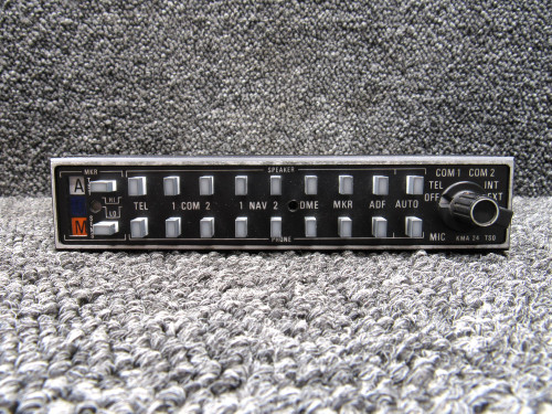066-1055-03 Bendix King KMA-24 Audio Selector Panel w/ Modifications (14-28V)