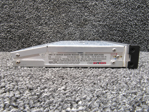 066-1055-03 Bendix King KMA-24 Audio Selector Panel w/ Modifications (14-28V)