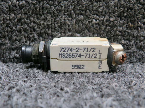 7274-2-7-1-2 (Alt: MS26574-7-1-2) Klixon Circuit Breaker (Amps: 7.5)