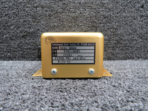 9701-0002 (Alt: 565-852) Instrument Tech Dual Warning Horn (Volts: 12-30)