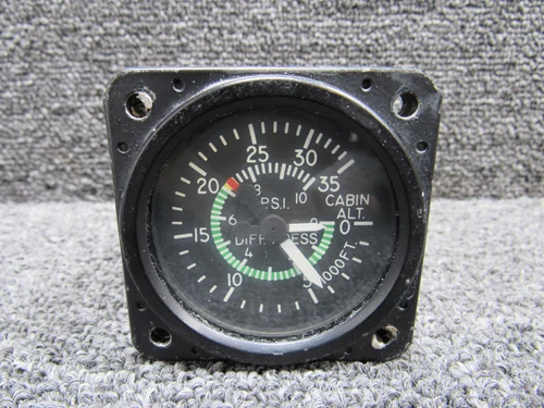 3000-J16 (Alt: 27-84253-1) United Cabin Altitude and Diff. Pressure Indicator