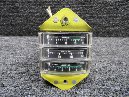 27-82341-1 Swearingen SA-226T Tri-Gauge Volts and Amps Indicator Assembly