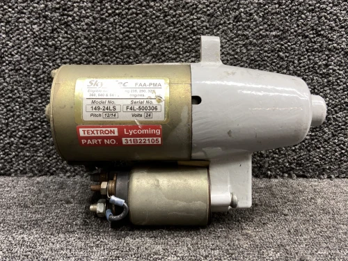 149-24LS (Alt: 31B22105) Lycoming TIO-541-E1C4 Sky-Tec Starter Assembly (24V)