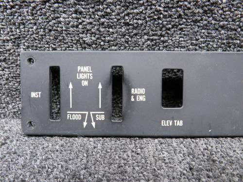 35-380133-3 Beechcraft F33A Lighted Center Switch Panel