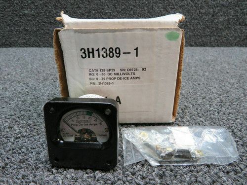 3H1389-1 Hartzell Ammeter (NEW OLD STOCK) (SA) BAS Part Sales | Airplane Parts