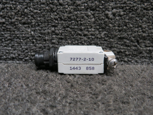 7277-2-10 Klixon Push Circuit Breaker Set of 9 (Amps: 10)