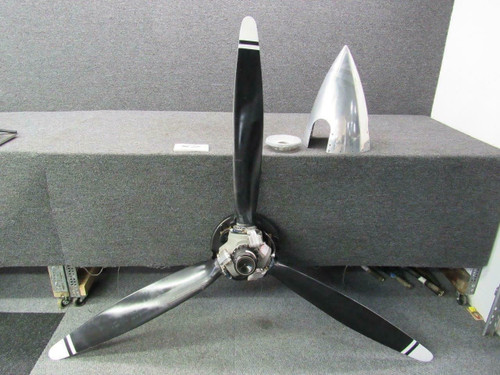 3AF34C92-P McCauley 3 Blade Propeller W/ Spinner, De-ice Ring, Bulkhead, & Logs BAS Part Sales | Airplane Parts