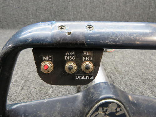 17239-011 Piper PA23-250 Control Wheel Solid W/ Switches (L: 23-1/4", Dia: 1.5")