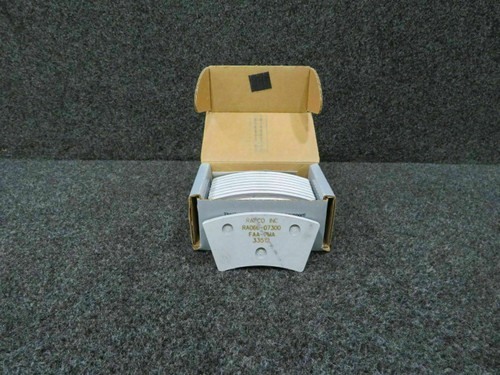 RA066-07300 Rapco Brake Linings Set of 10 (NEW OLD STOCK) (C20) BAS Part Sales | Airplane Parts