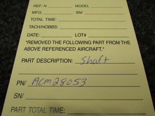 ACM28053 Shaft Assembly (NEW OLD STOCK) (SA)
