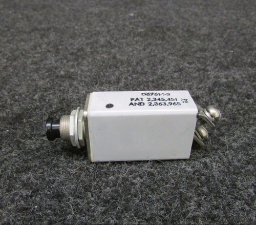 D6761-1-3 (Use: 6761-1-3) Breaker Assembly 3 Amp (SA) BAS Part Sales | Airplane Parts