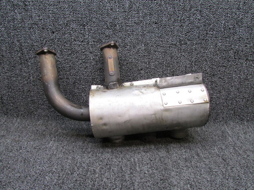 0450338-63 (Alt: 0450400-4) Continental O-200-A Exhaust Muffler with Shroud LH
