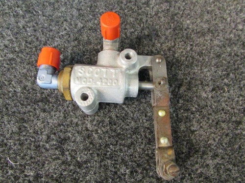 35-815018 (Use: 35-380065-1) Beech 35 Scott Parking Brake Valve Assy BAS Part Sales | Airplane Parts