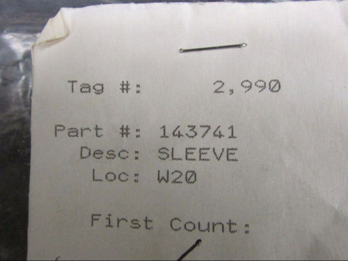 143741 Sleeve Assembly (NEW OLD STOCK) (SA)